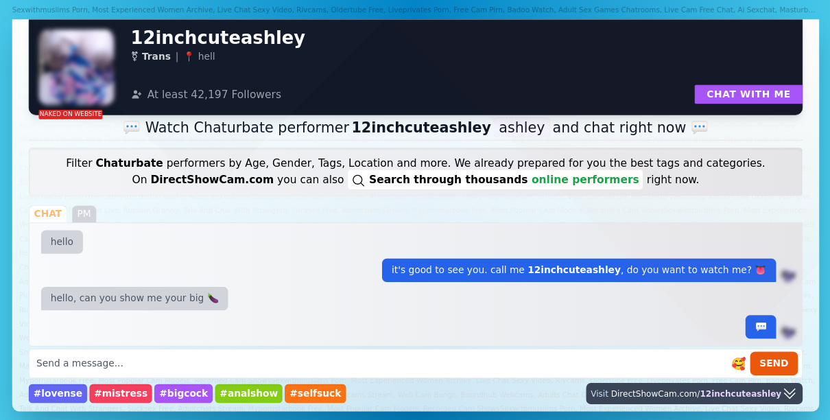12inchcuteashley chaturbate live webcam chat