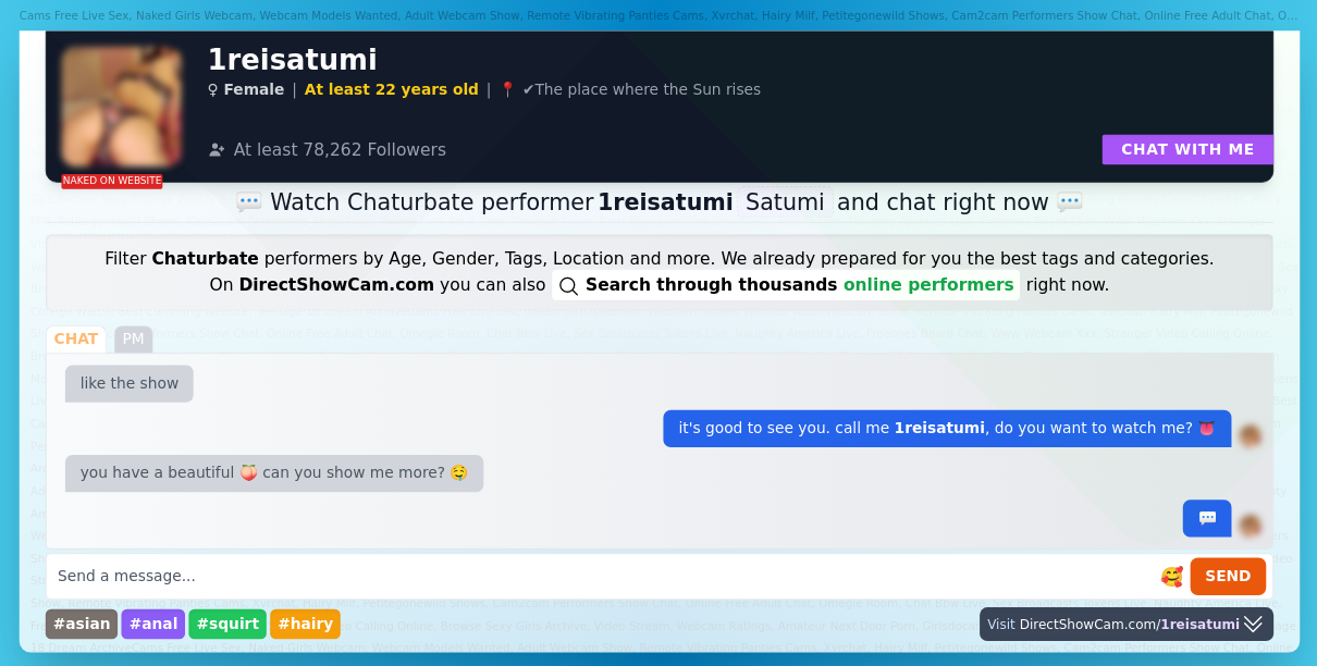 1reisatumi chaturbate live webcam chat