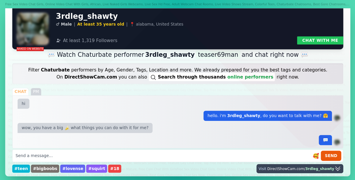 3rdleg_shawty chaturbate live webcam chat