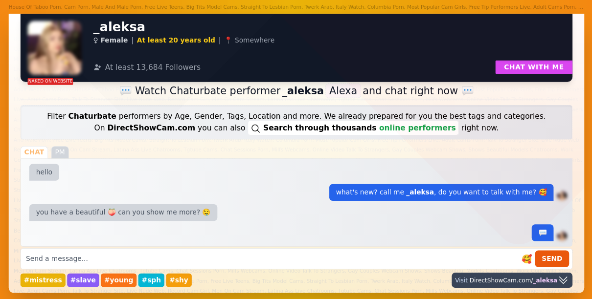 _aleksa chaturbate live webcam chat