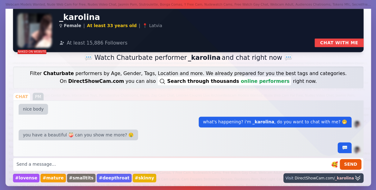 _karolina chaturbate live webcam chat