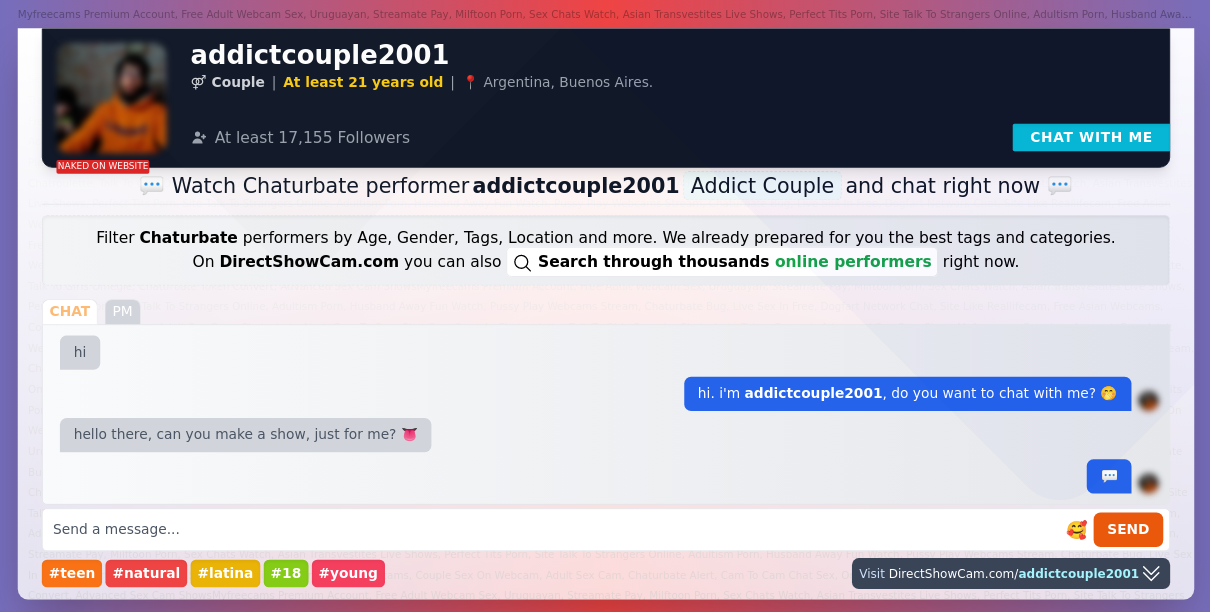 addictcouple2001 chaturbate live webcam chat
