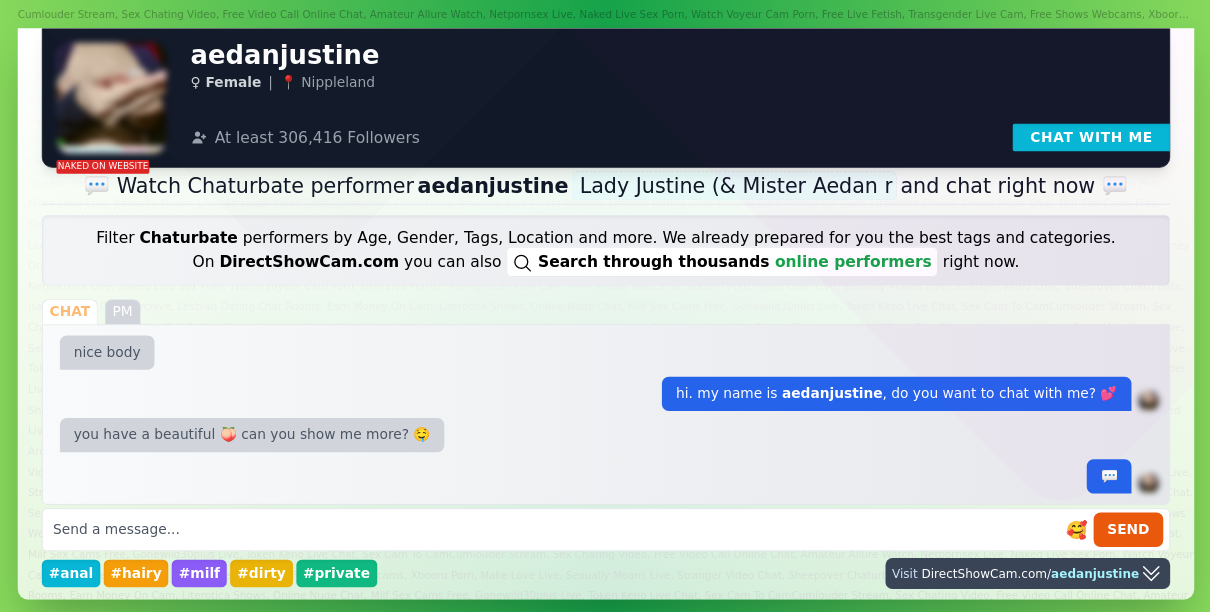 aedanjustine chaturbate live webcam chat
