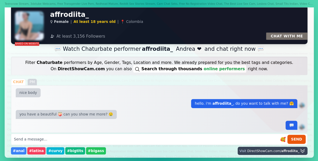 affrodiita_ chaturbate live webcam chat