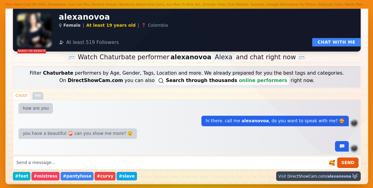 alexanovoa chaturbate live webcam chat