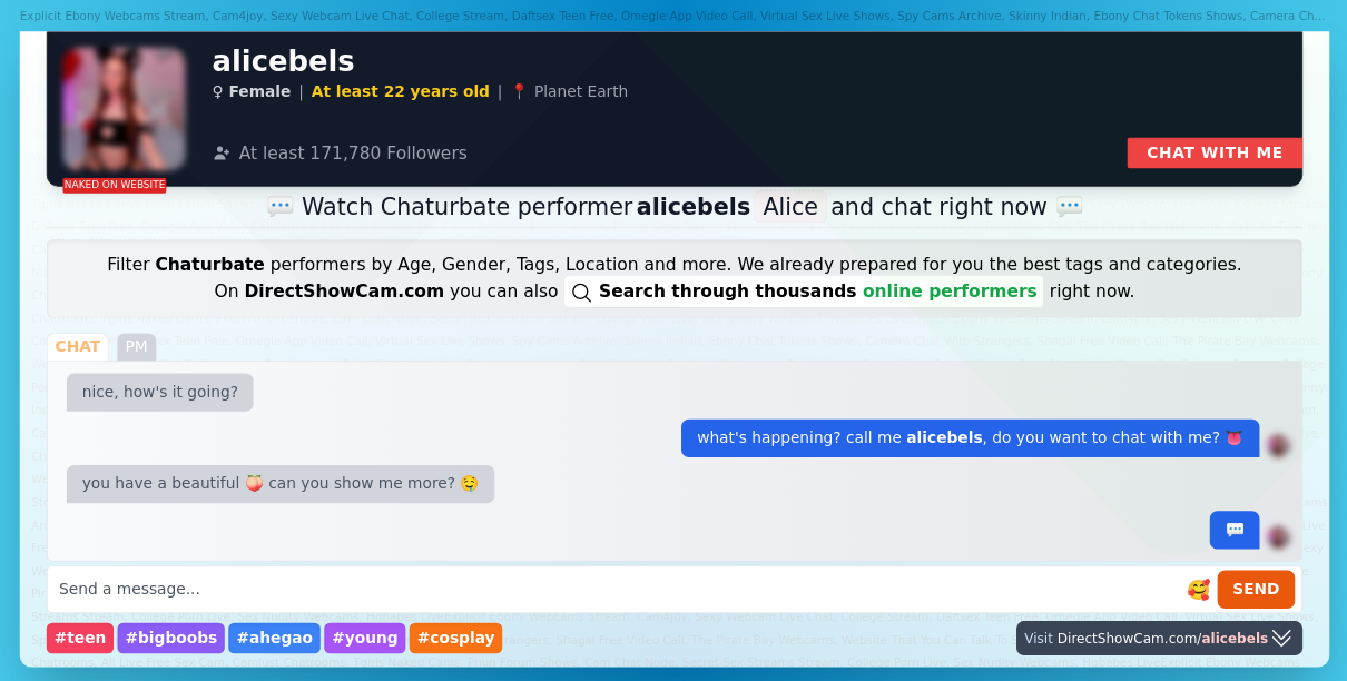 alicebels chaturbate live webcam chat