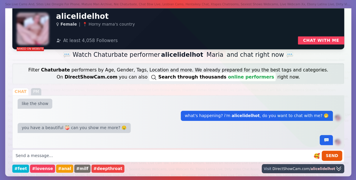 alicelidelhot chaturbate live webcam chat