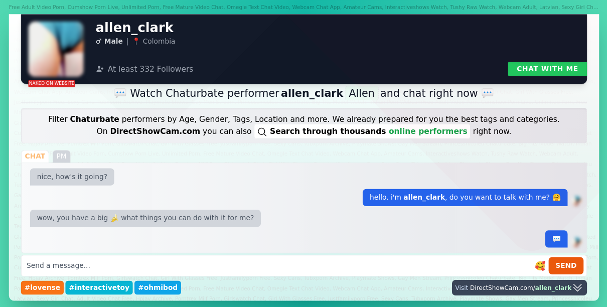 allen_clark chaturbate live webcam chat