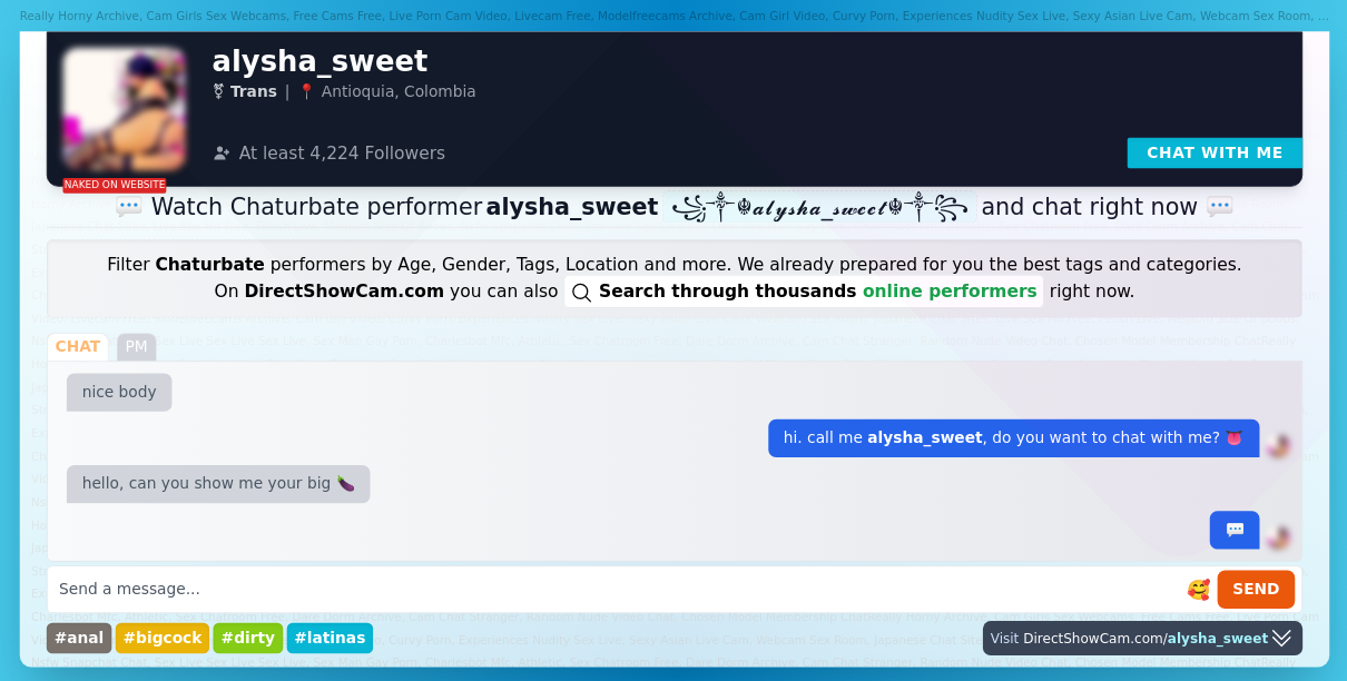 alysha_sweet chaturbate live webcam chat