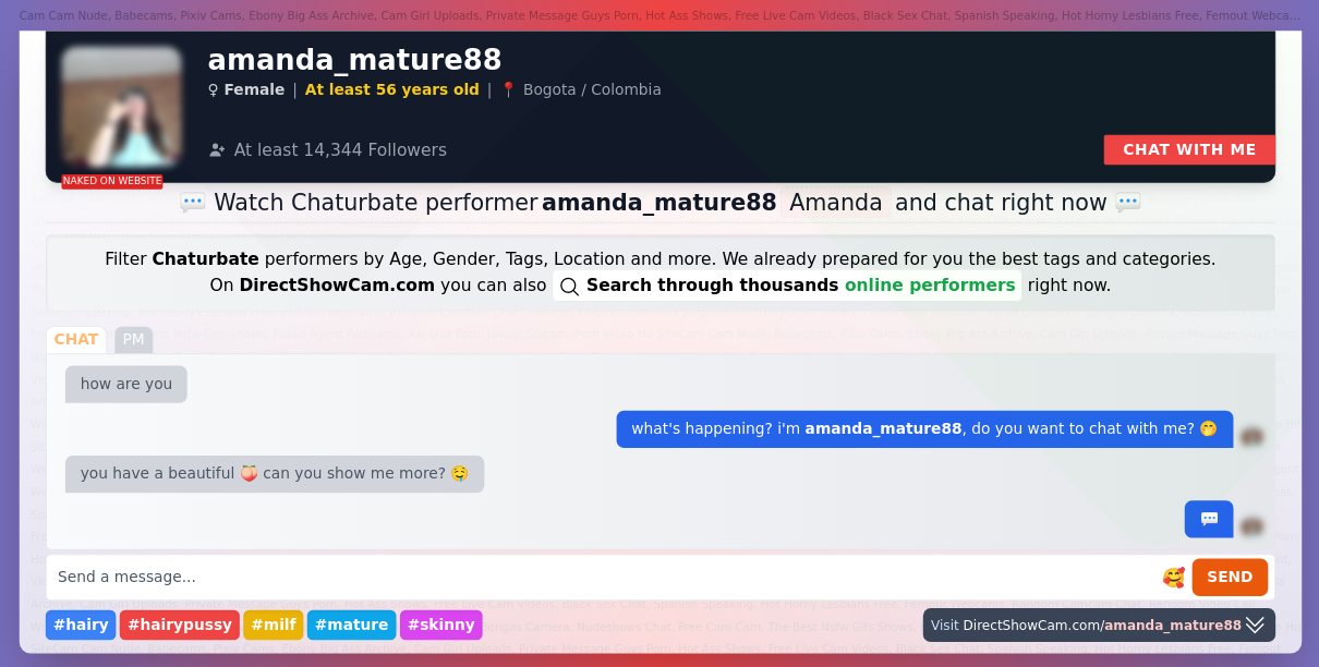 amanda_mature88 chaturbate live webcam chat