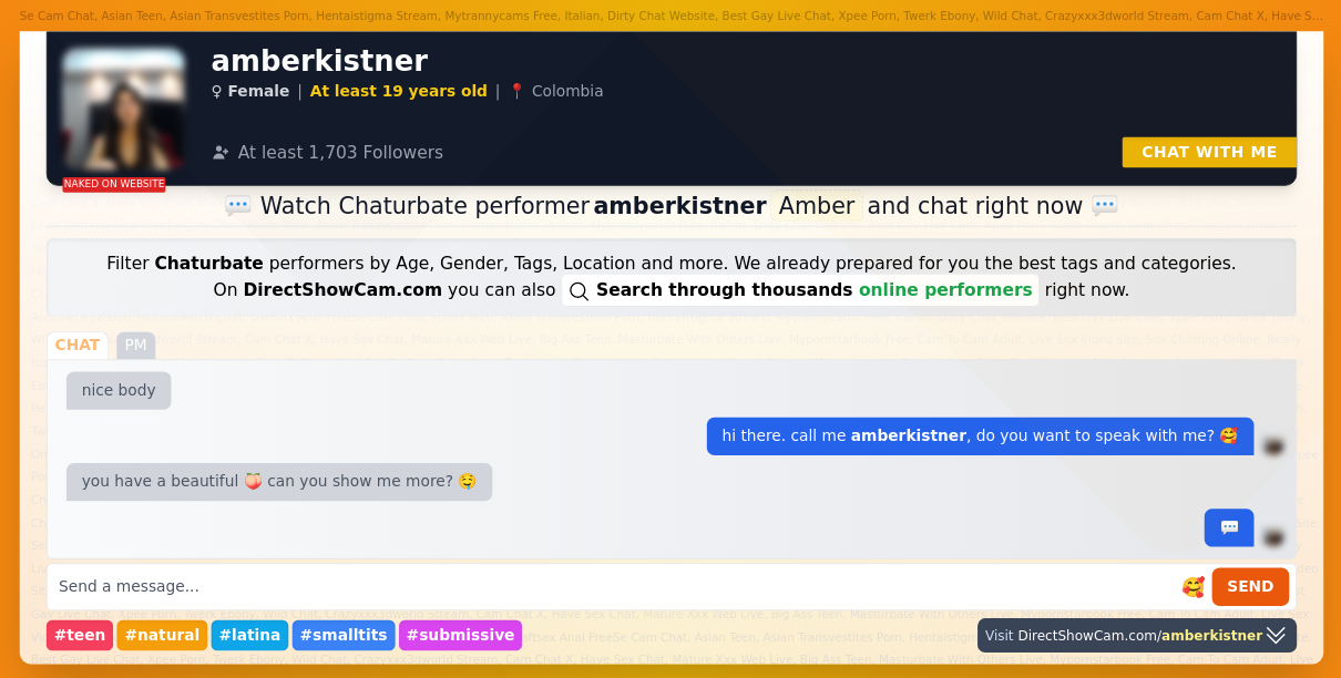 amberkistner chaturbate live webcam chat