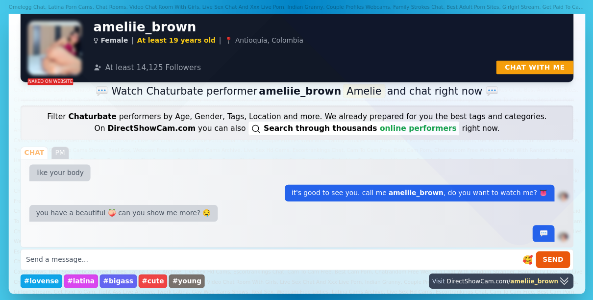 ameliie_brown chaturbate live webcam chat