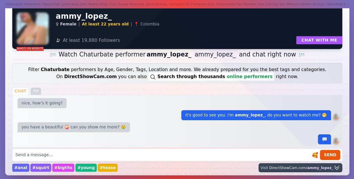 ammy_lopez_ chaturbate live webcam chat