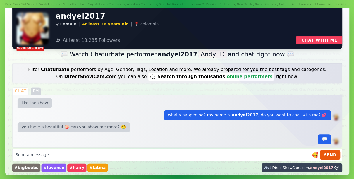 andyel2017 chaturbate live webcam chat