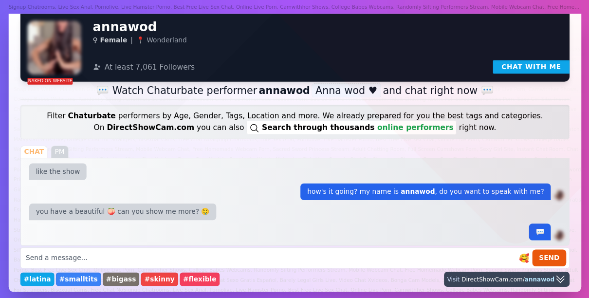 annawod chaturbate live webcam chat