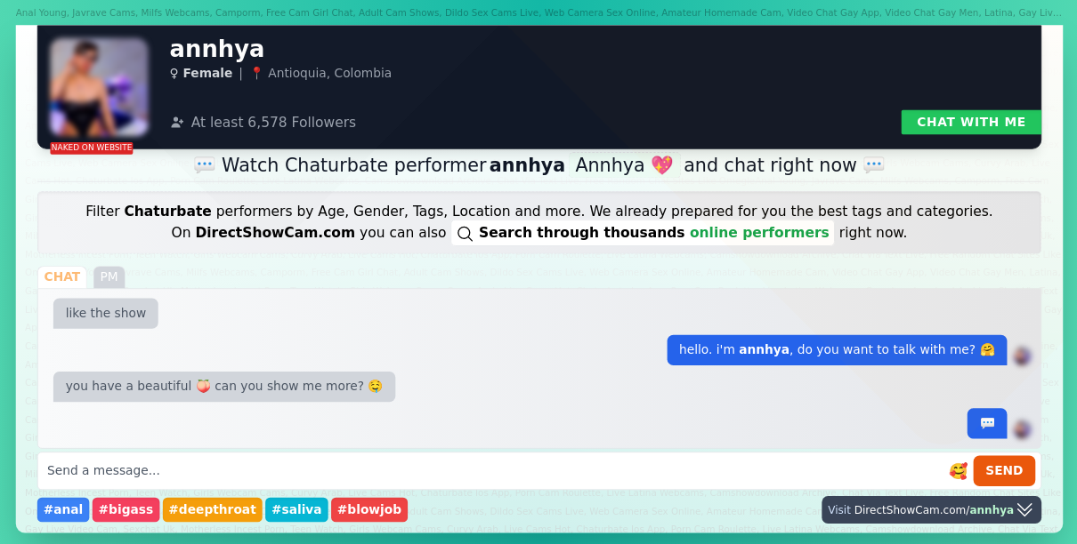 annhya chaturbate live webcam chat