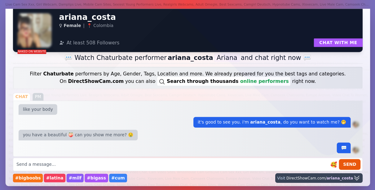 ariana_costa chaturbate live webcam chat