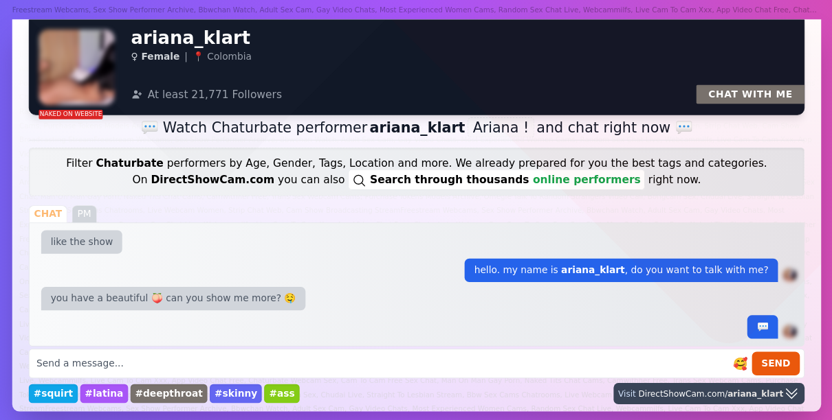 ariana_klart chaturbate live webcam chat