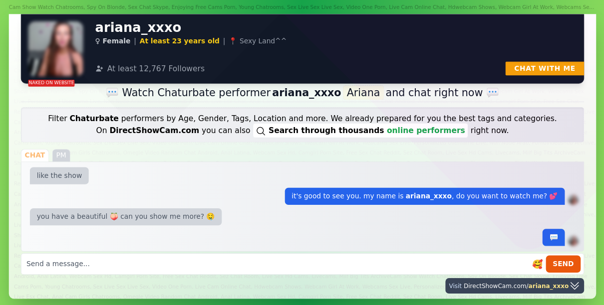 ariana_xxxo chaturbate live webcam chat