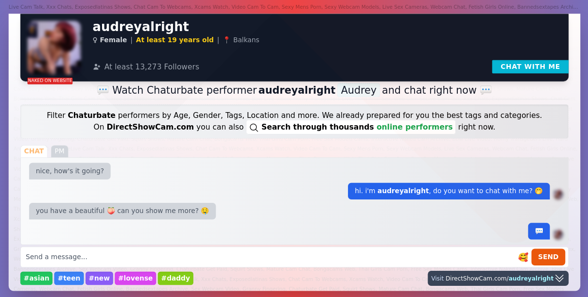 audreyalright chaturbate live webcam chat
