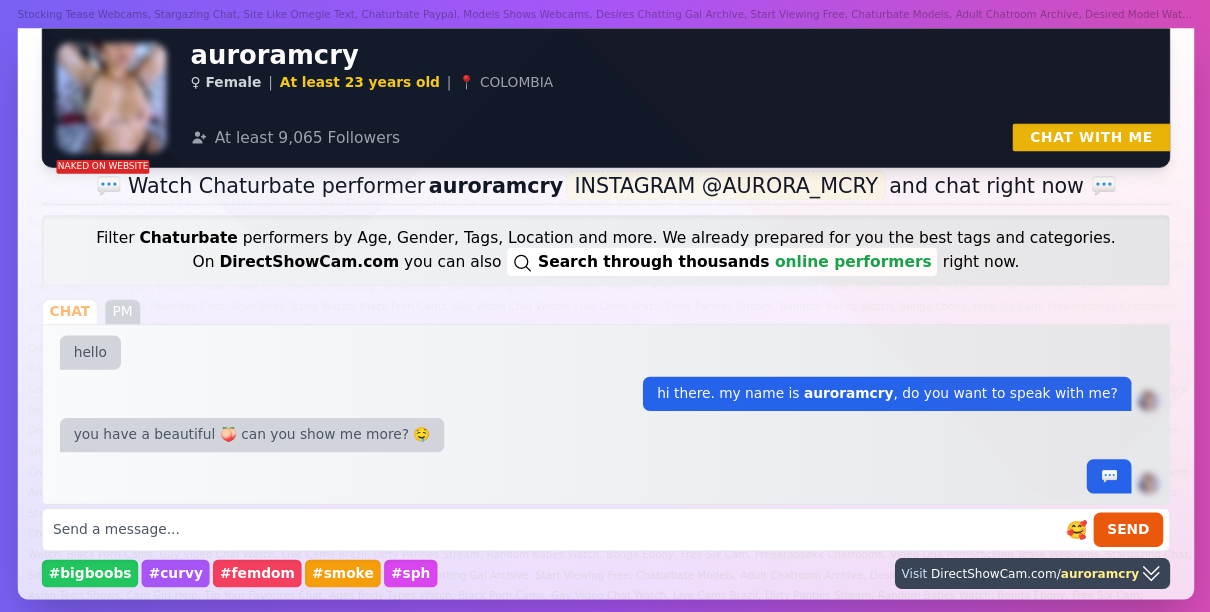 auroramcry chaturbate live webcam chat