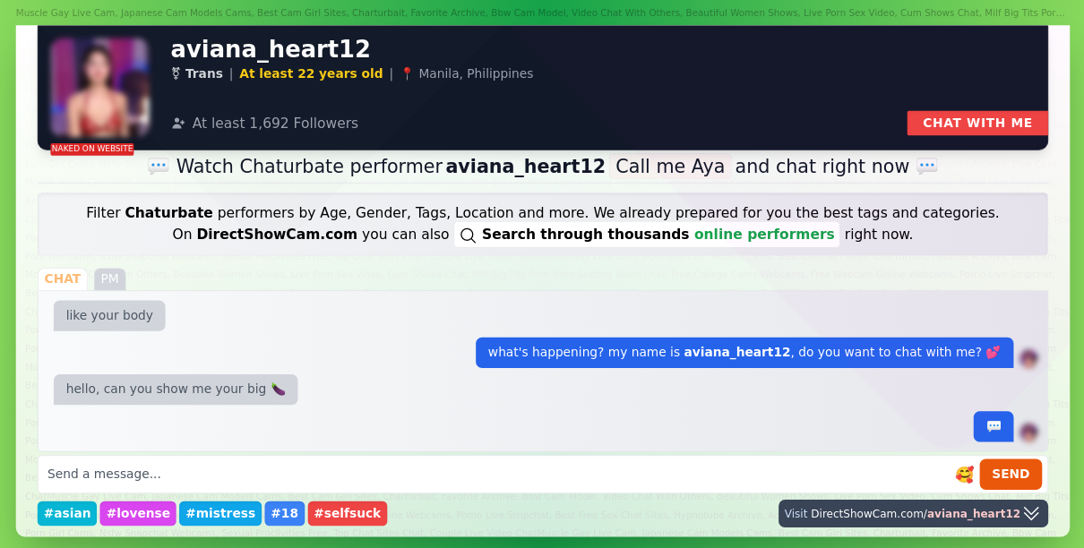 aviana_heart12 chaturbate live webcam chat