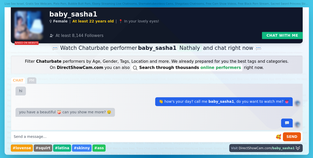 baby_sasha1 chaturbate live webcam chat