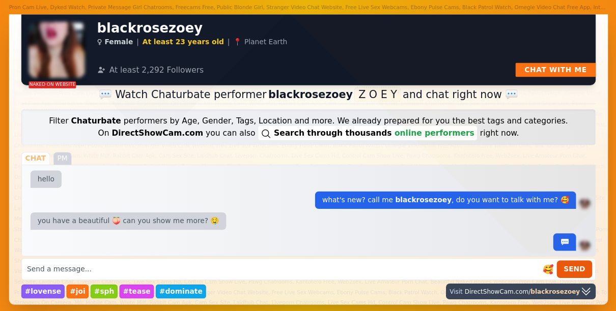 blackrosezoey chaturbate live webcam chat