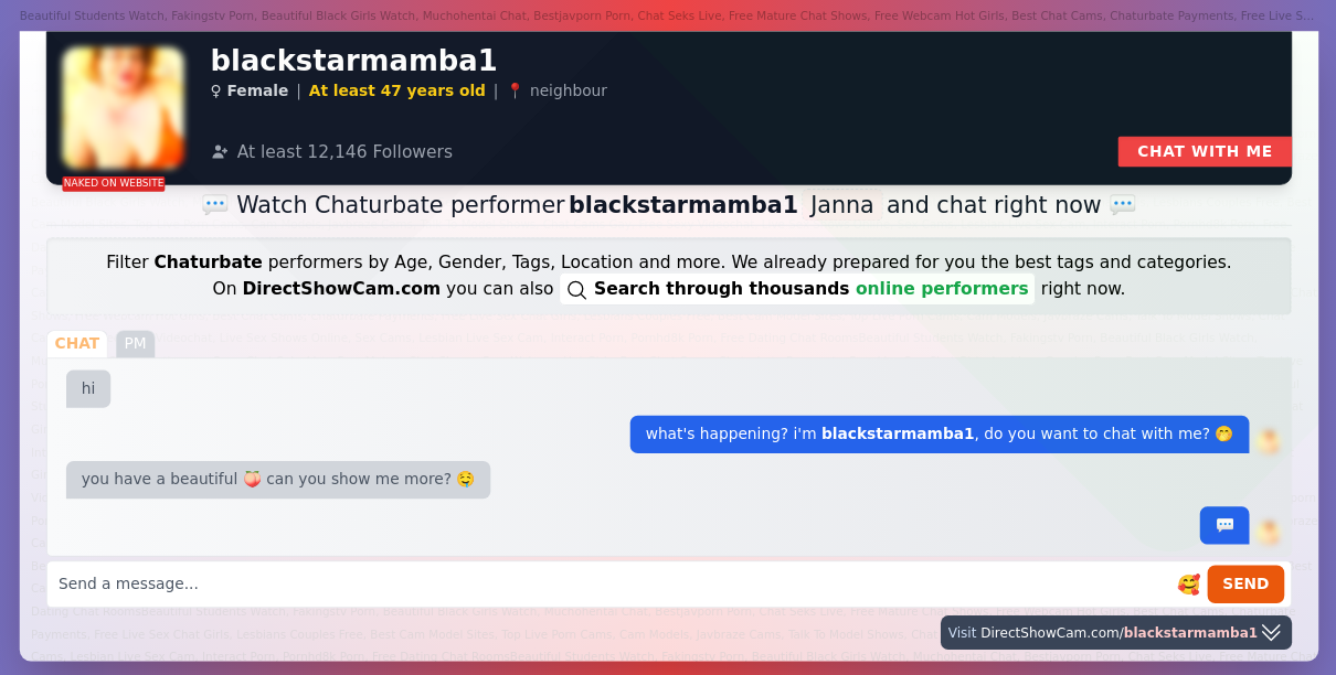 blackstarmamba1 chaturbate live webcam chat