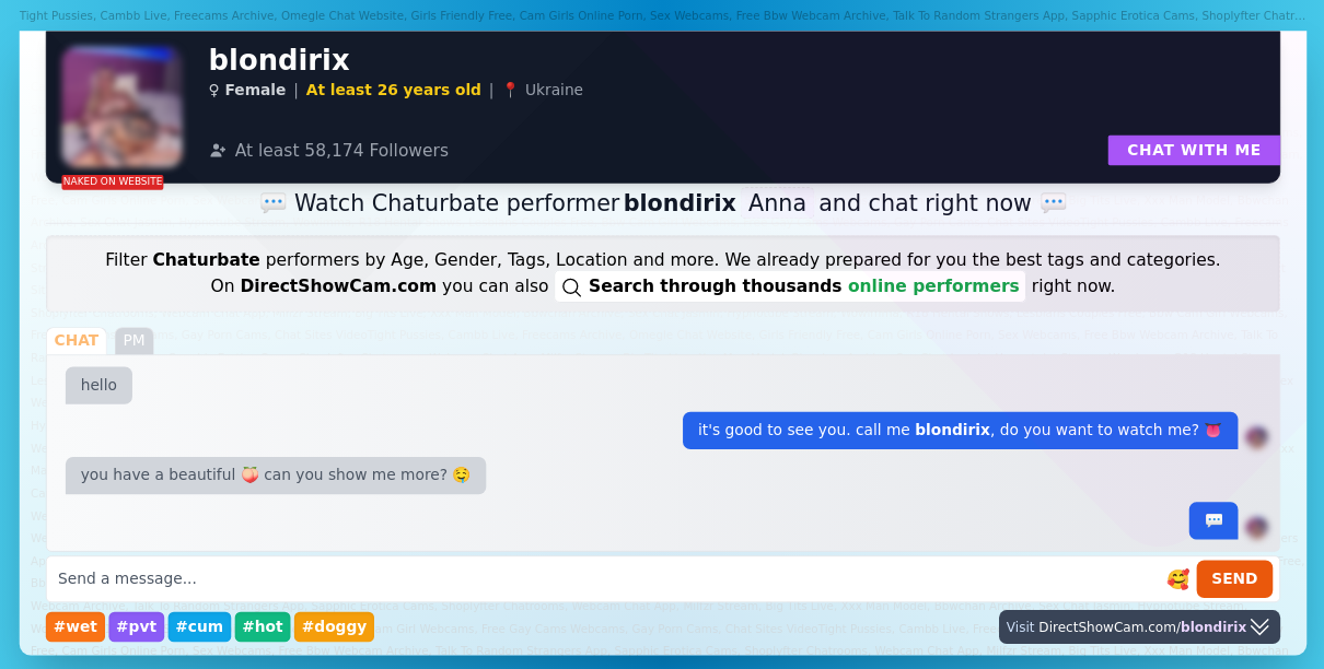 blondirix chaturbate live webcam chat