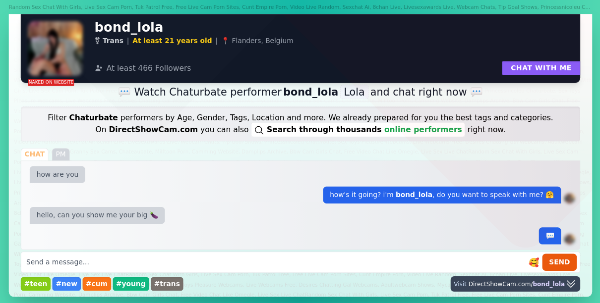 bond_lola chaturbate live webcam chat