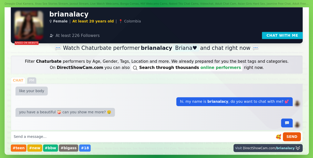 brianalacy chaturbate live webcam chat
