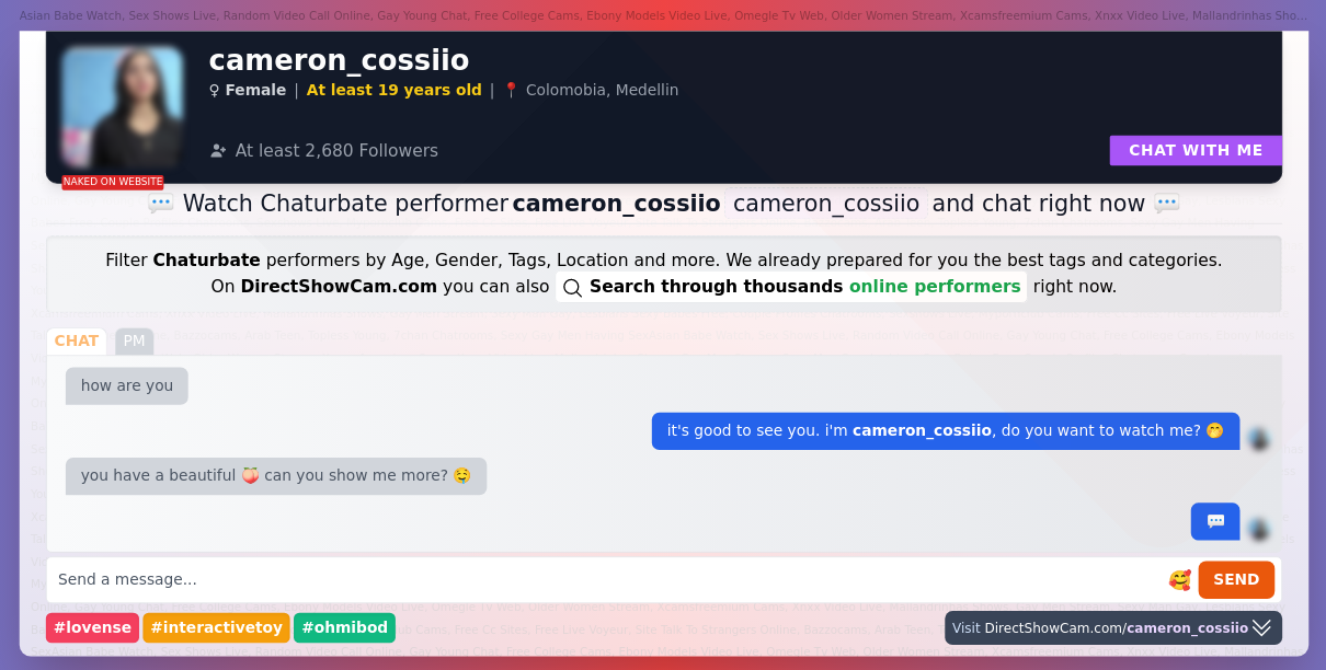cameron_cossiio chaturbate live webcam chat