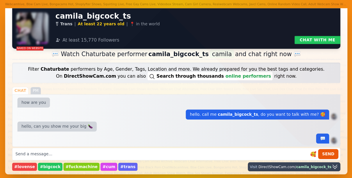 camila_bigcock_ts chaturbate live webcam chat