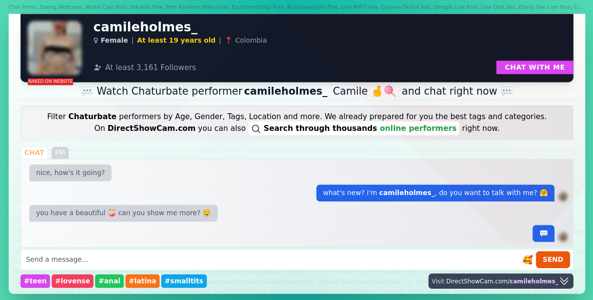 camileholmes_ chaturbate live webcam chat