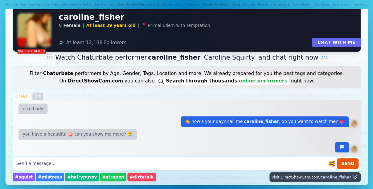 caroline_fisher chaturbate live webcam chat