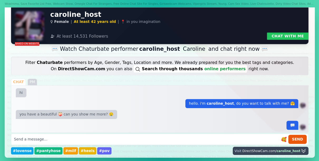 caroline_host chaturbate live webcam chat