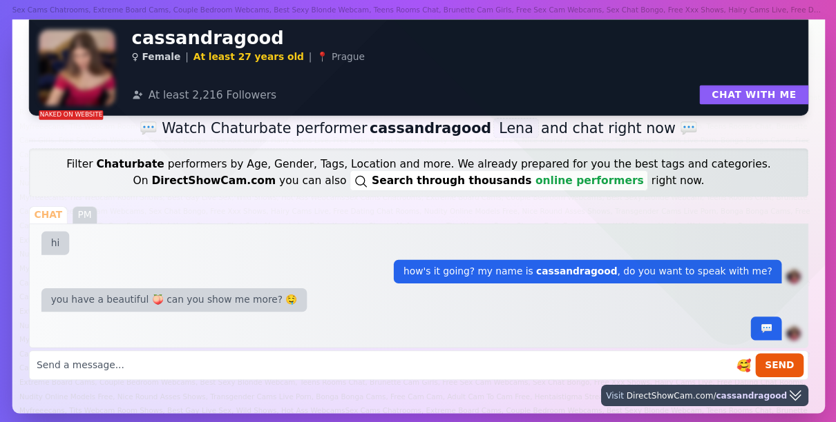 cassandragood chaturbate live webcam chat