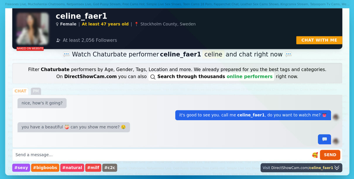 celine_faer1 chaturbate live webcam chat