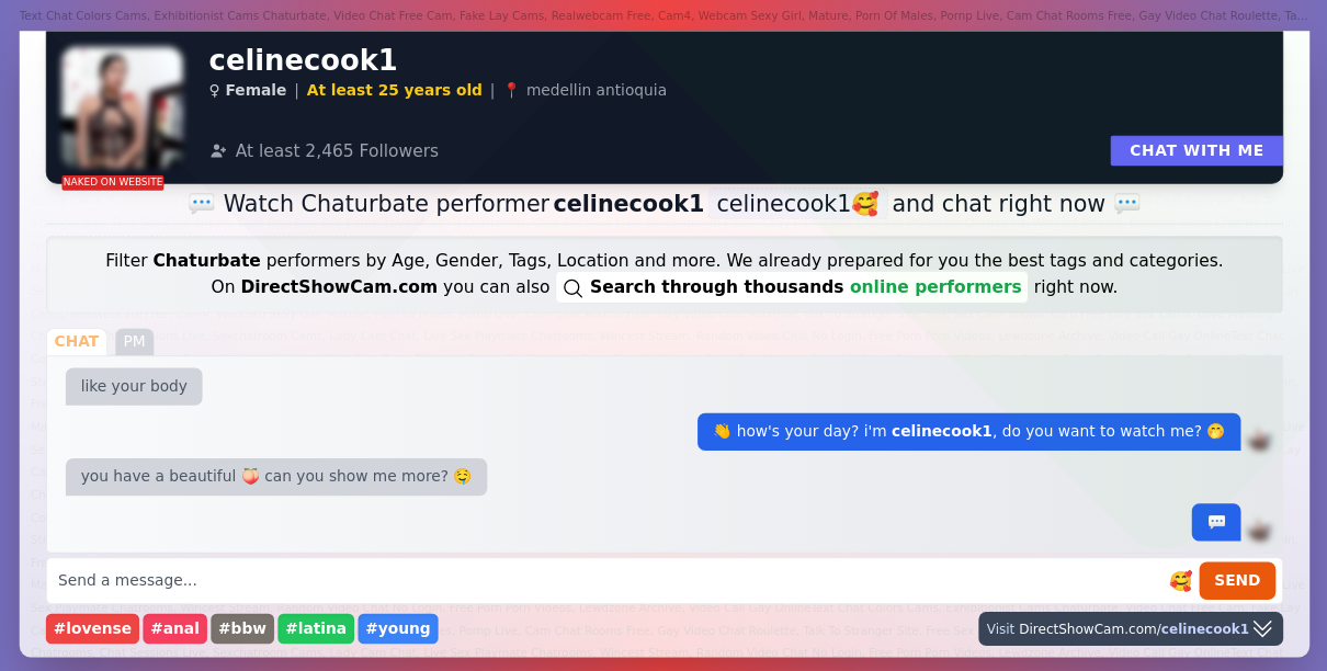 celinecook1 chaturbate live webcam chat