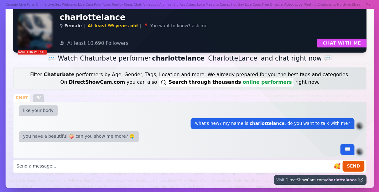 charlottelance chaturbate live webcam chat
