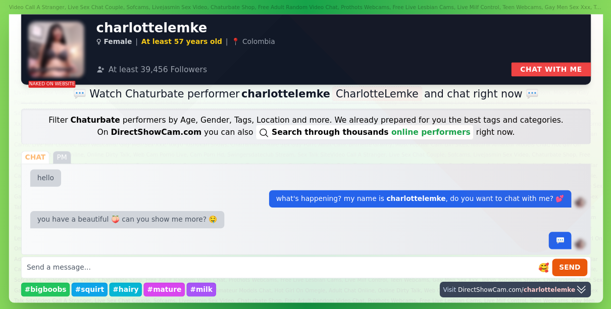 charlottelemke chaturbate live webcam chat