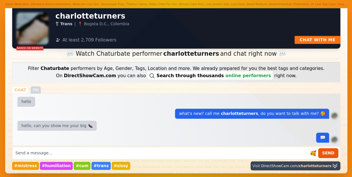 charlotteturners chaturbate live webcam chat