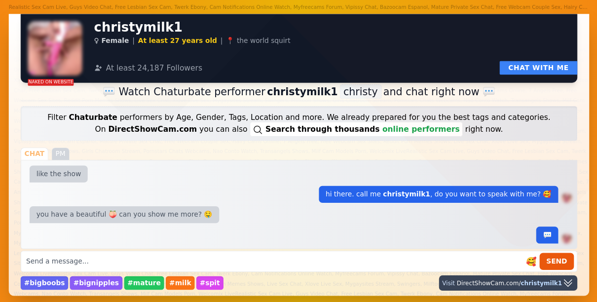 christymilk1 chaturbate live webcam chat