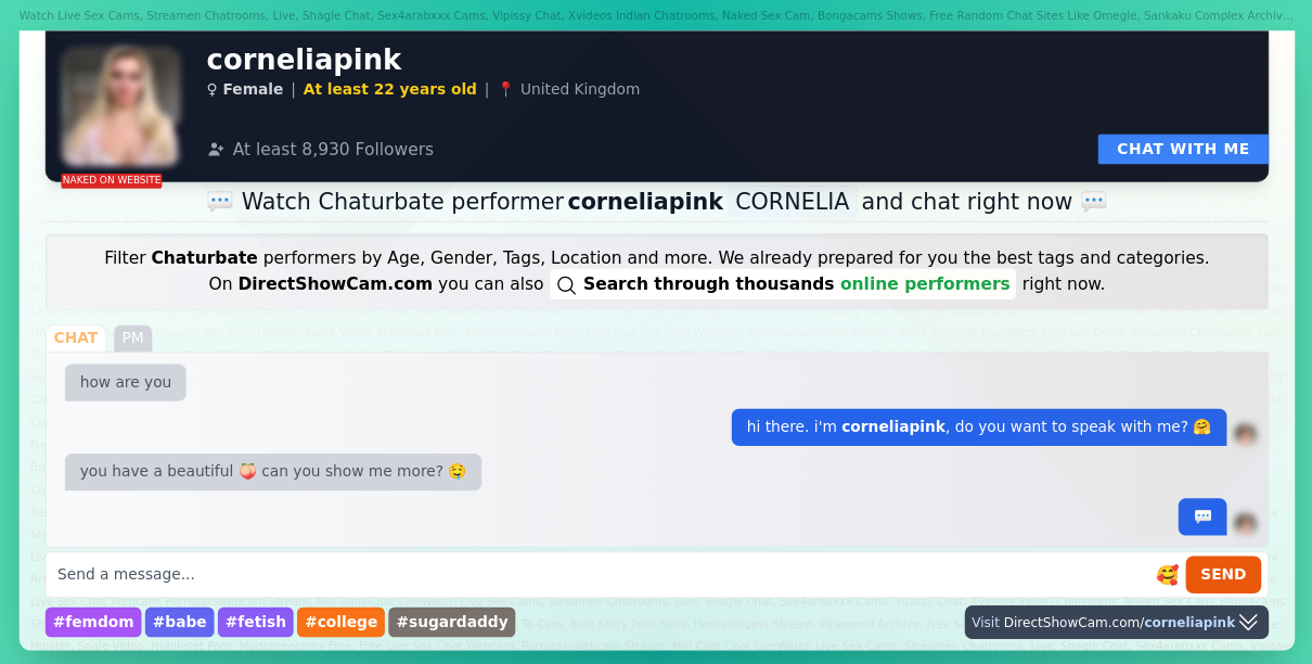corneliapink chaturbate live webcam chat