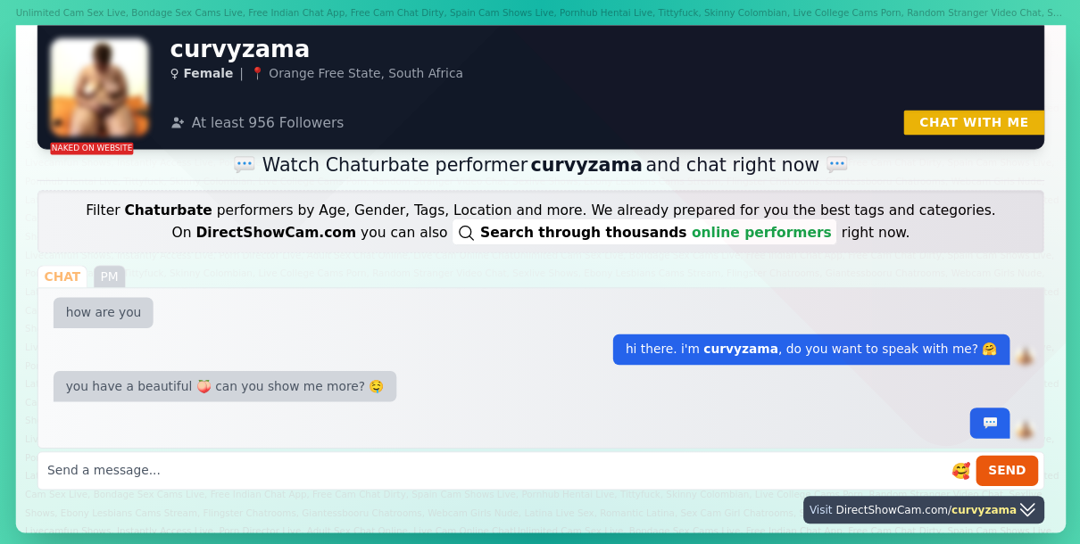 curvyzama chaturbate live webcam chat