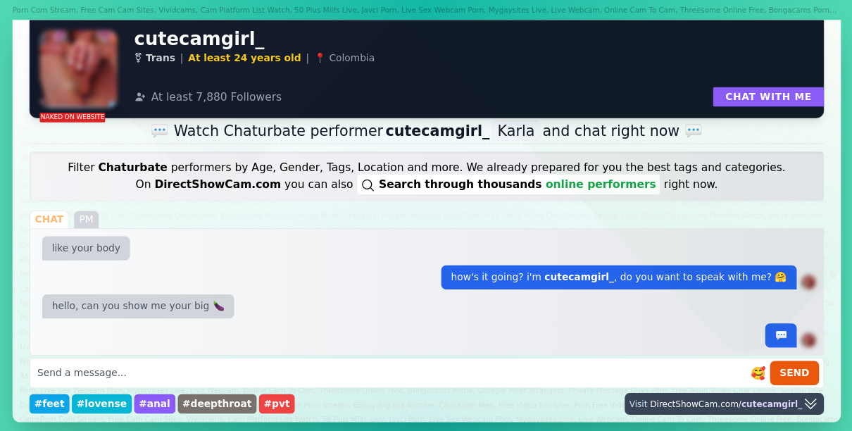 cutecamgirl_ chaturbate live webcam chat