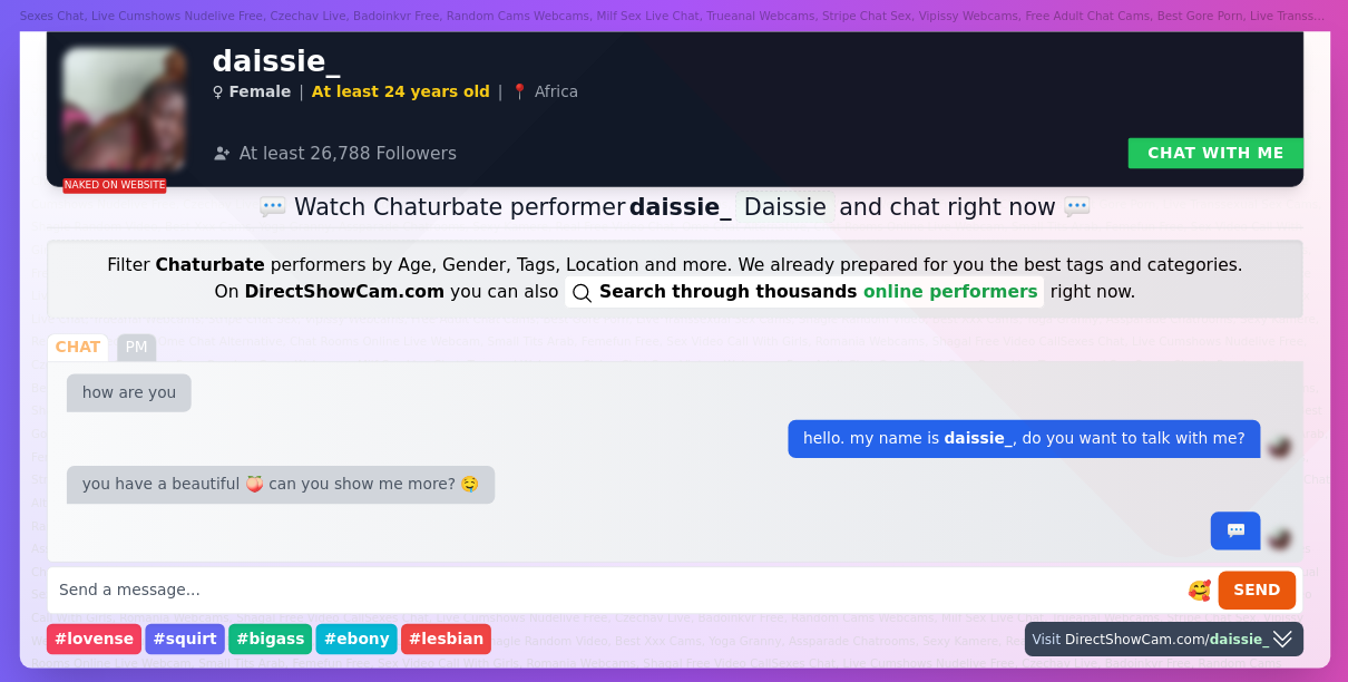 daissie_ chaturbate live webcam chat