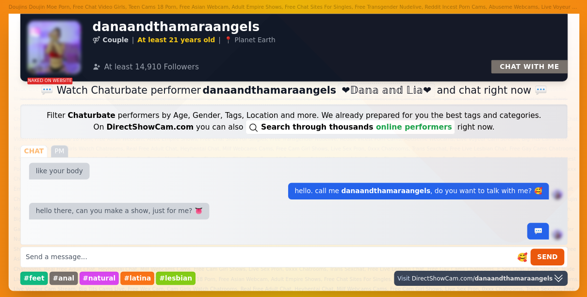 danaandthamaraangels chaturbate live webcam chat