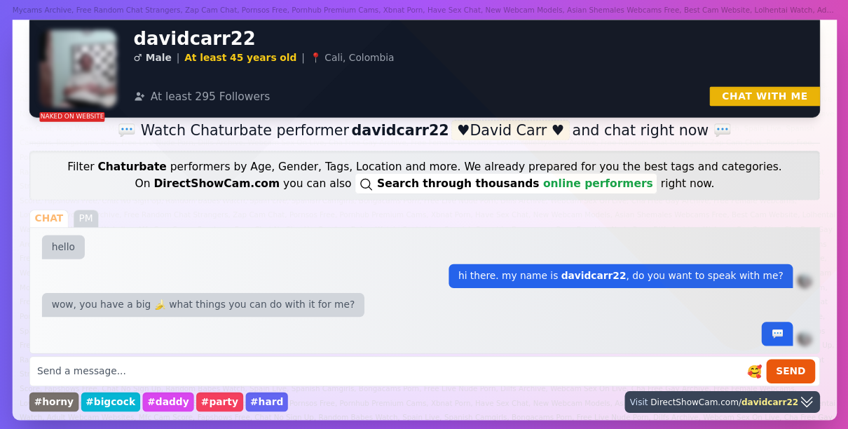 davidcarr22 chaturbate live webcam chat